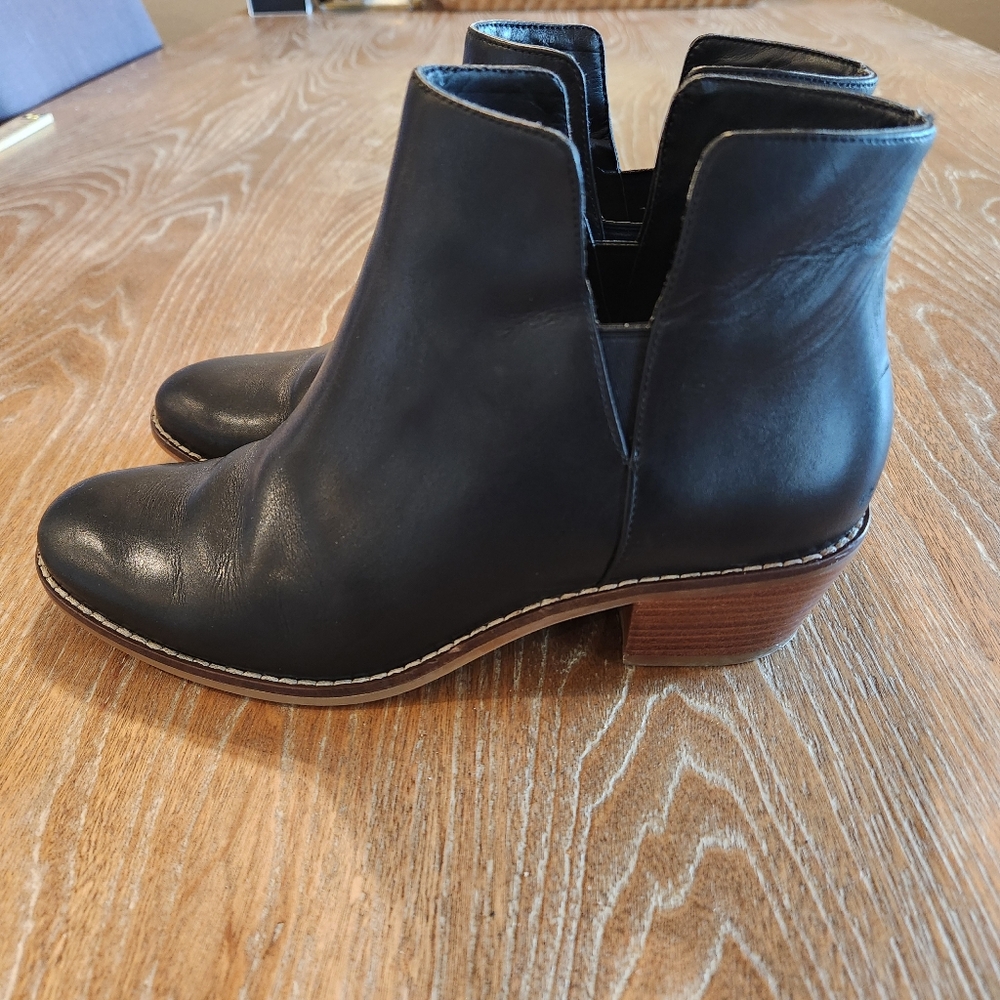 COLE‎ HAAN Grand OS Signature Abbott Black Chelsea Ankle Boots Women's Size 7.5